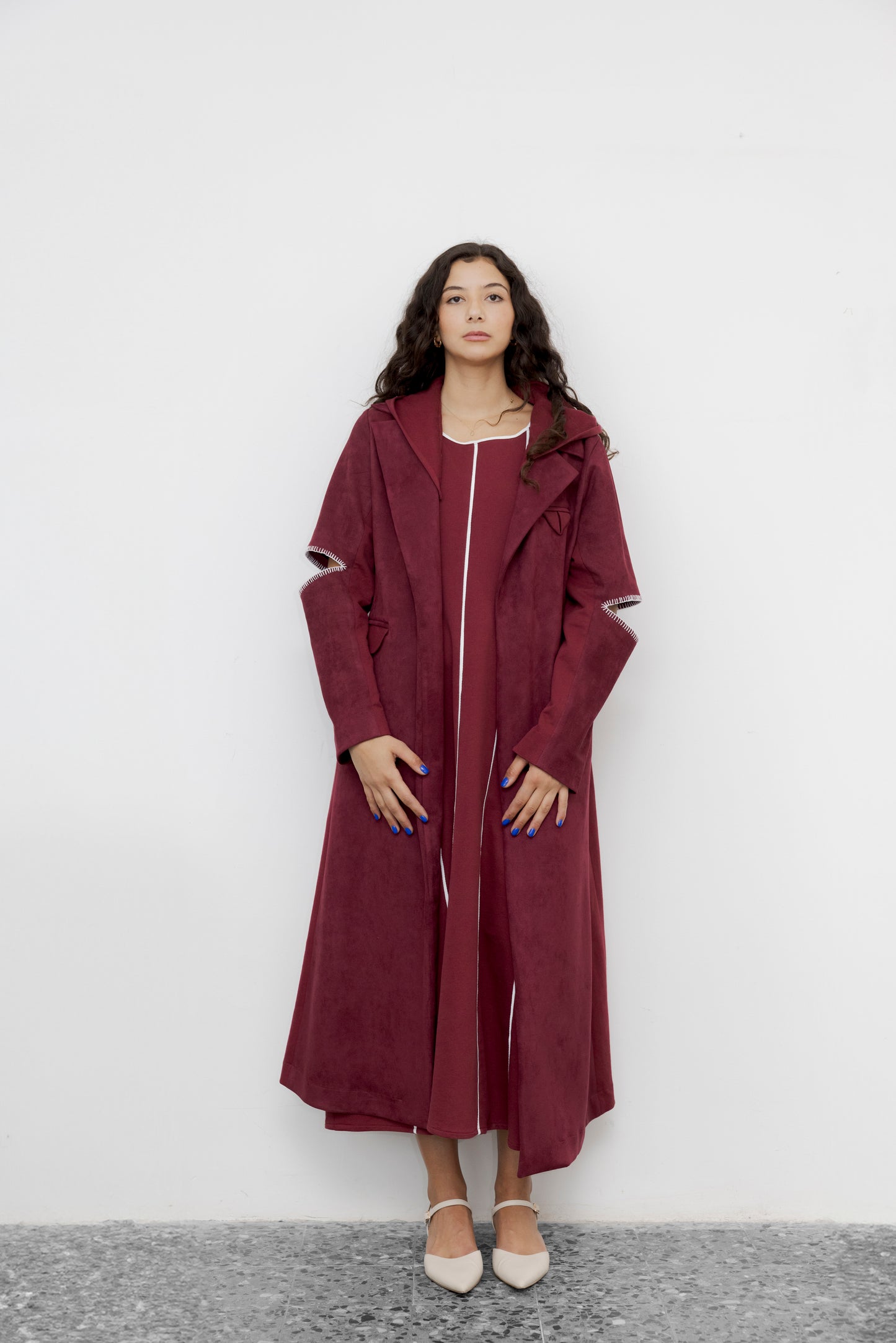Berry Noir Suede Jacket