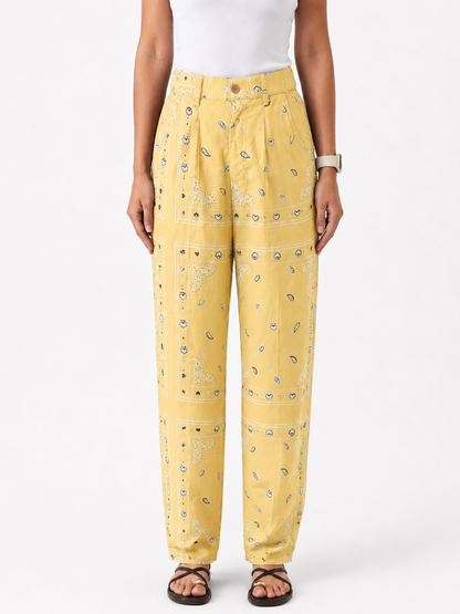 butter yellow Danah Bandana Pants