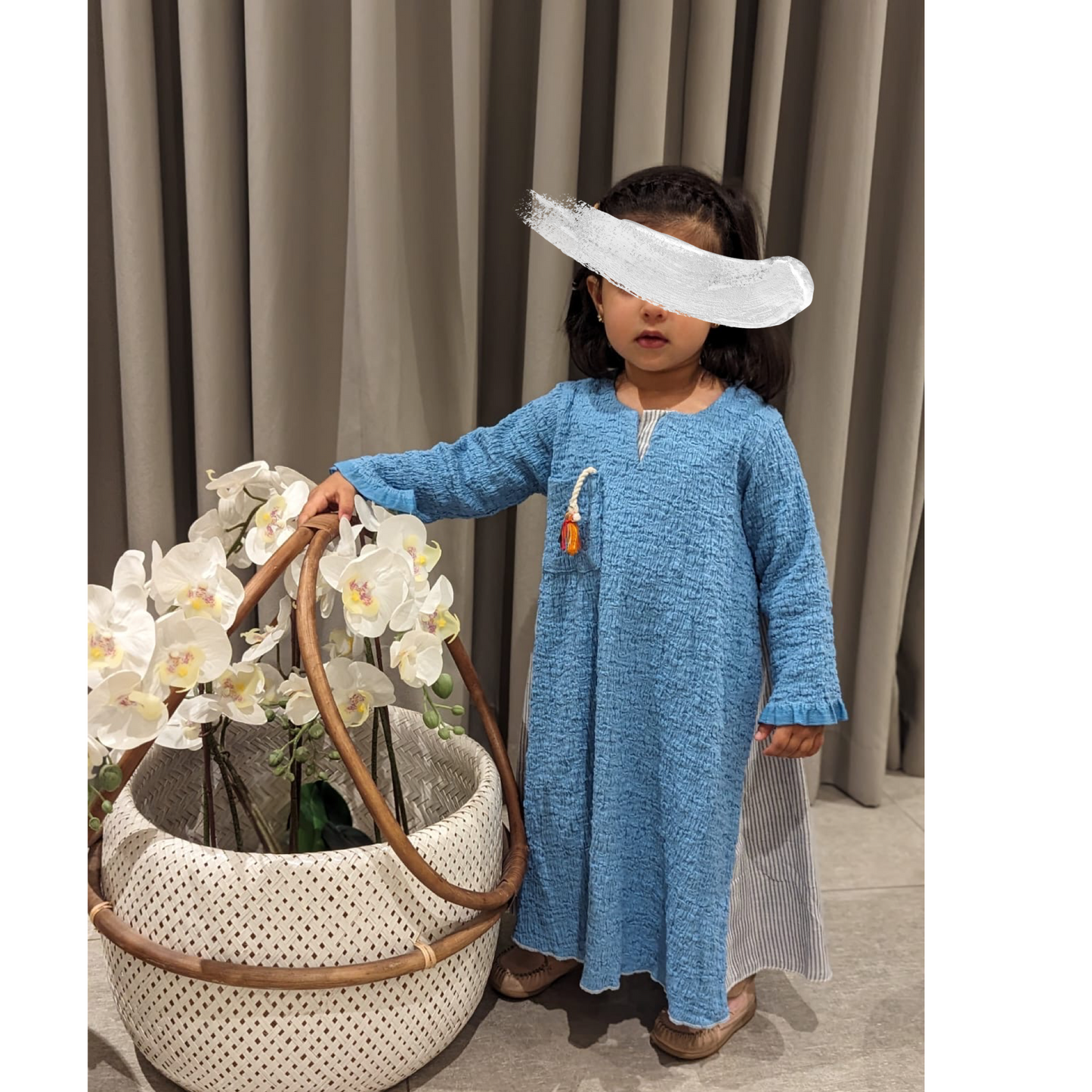 The Blue Pocket Kaftan