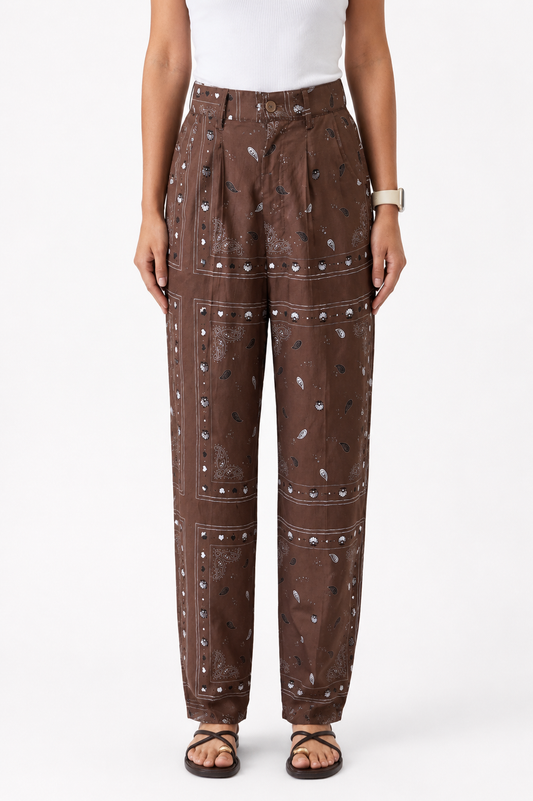 Brown Danah Bandana Pants