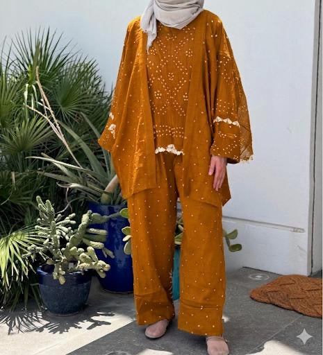 The Bandhani Set (Mustard)