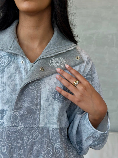 Grey Paisley Jacket