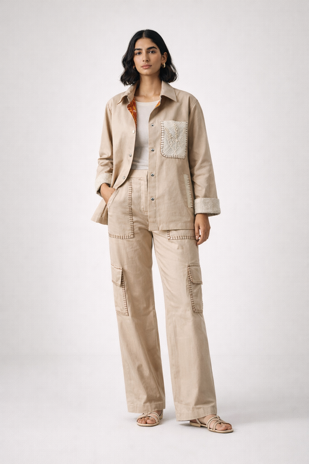 Sand Bloom Summer Jacket