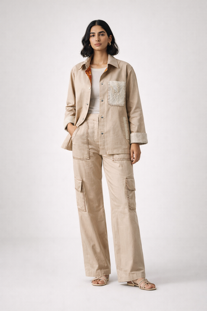 Sand Bloom Summer Jacket