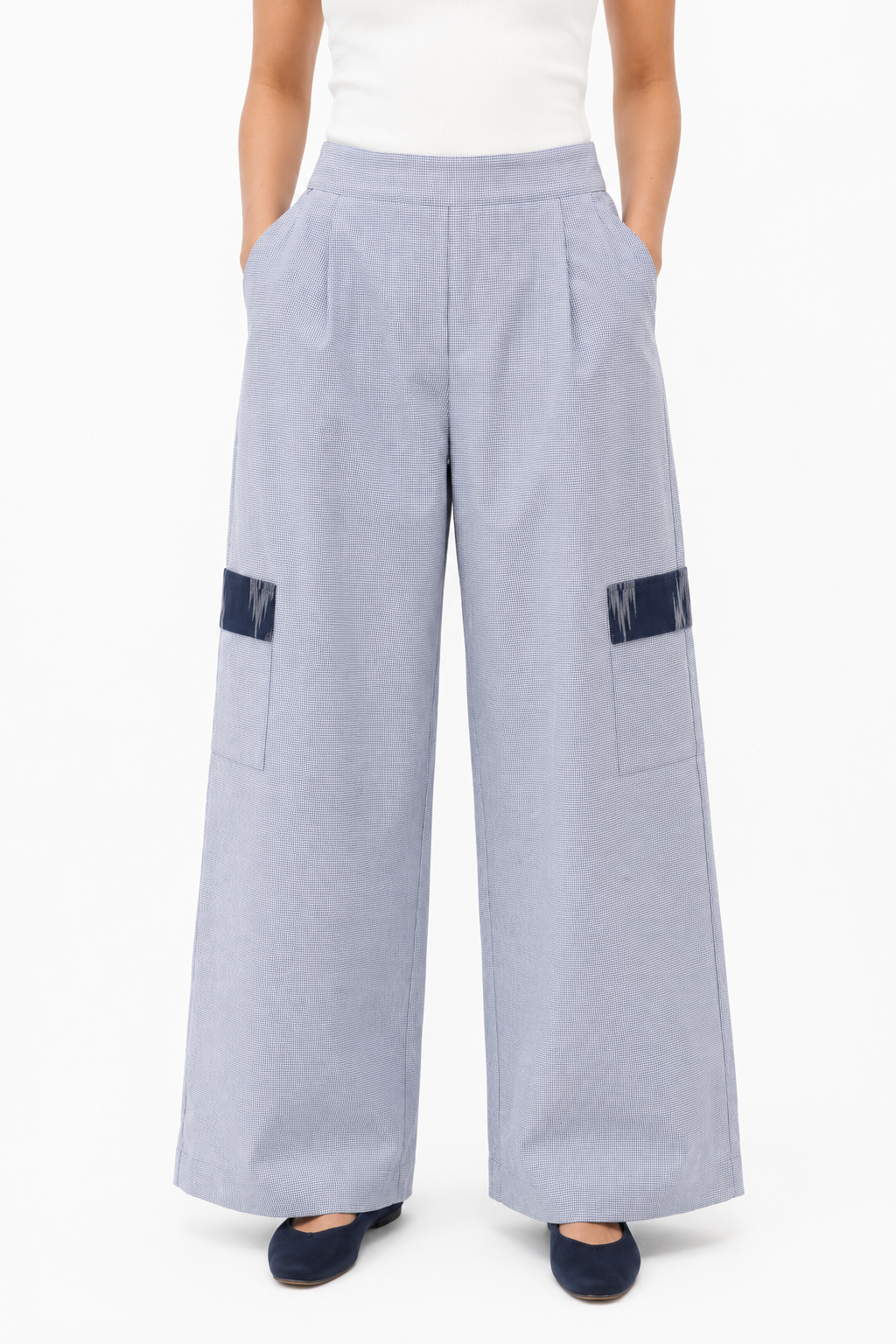 The checked IKAT Pants