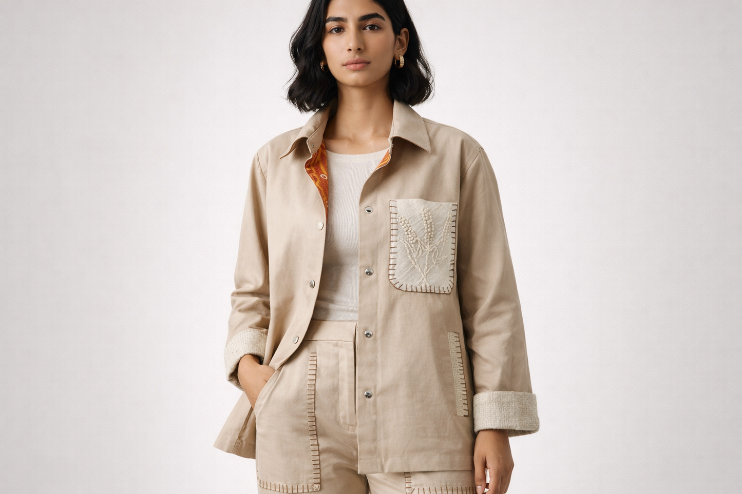 Sand Bloom Summer Jacket