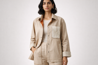 Sand Bloom Summer Jacket