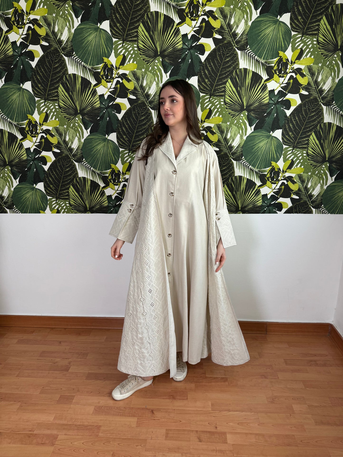 The latte cutout flowy kaftan