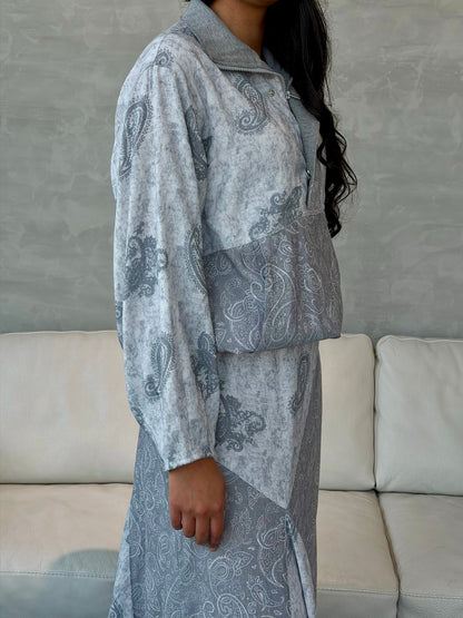Grey Paisley Jacket