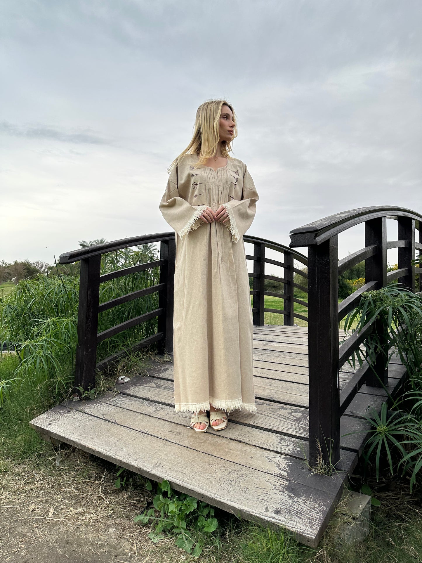 The Tulip fringe Kaftan