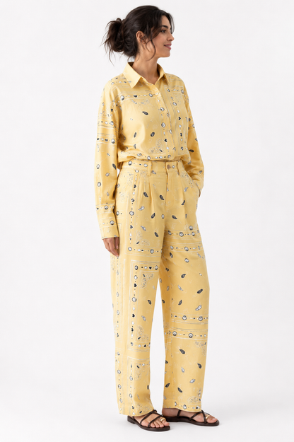 butter yellow Danah Bandana Pants