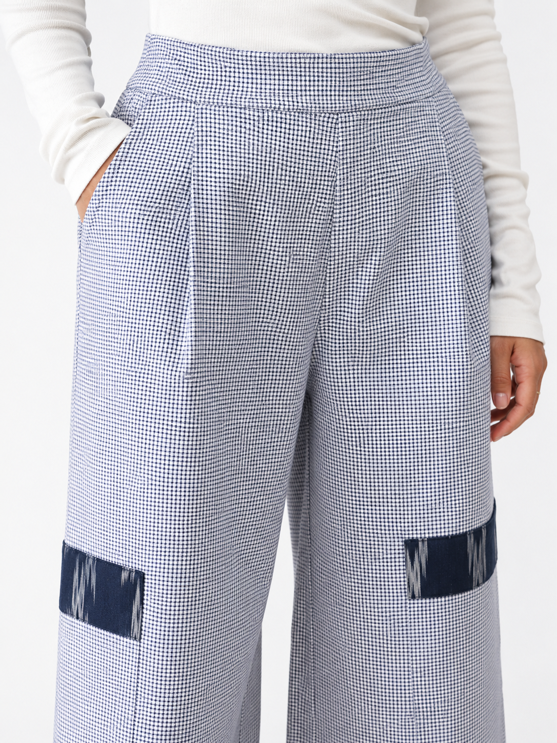 The checked IKAT Pants