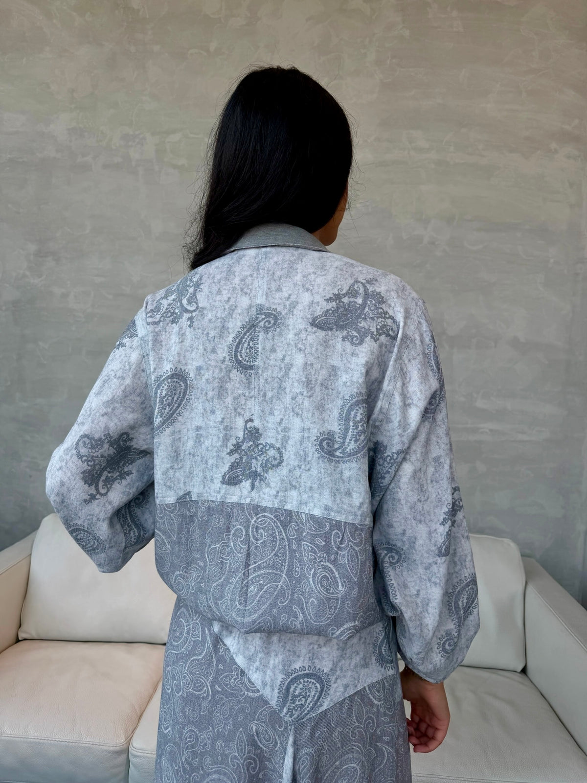 Grey Paisley Jacket