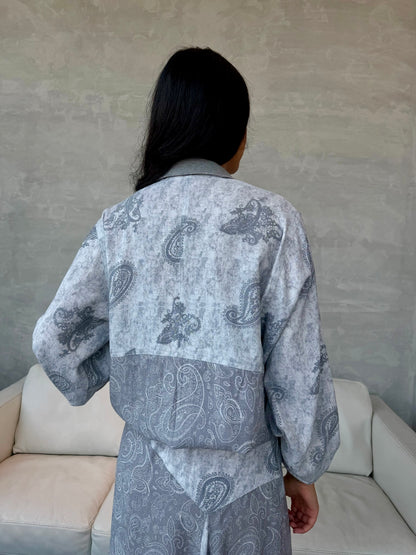 Grey Paisley Jacket