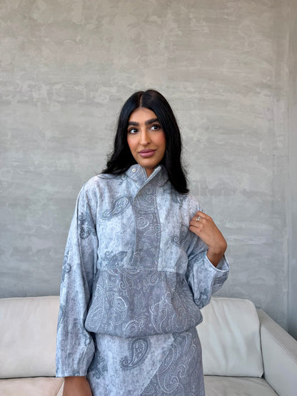 Grey Paisley Jacket