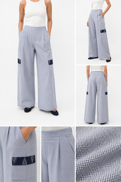 The checked IKAT Pants
